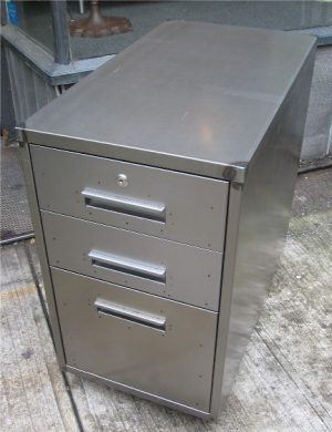 Architecturally Designed Raw Metal File Cabinets