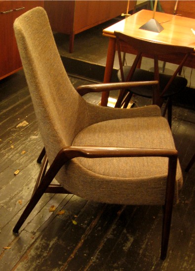 1950s High-Backed Club Chair