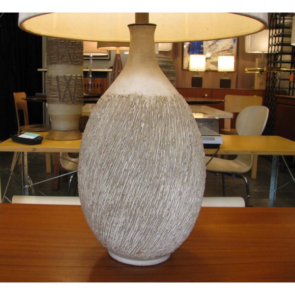 Lee Rosen for Design Technics Textured Ceramic Lamp