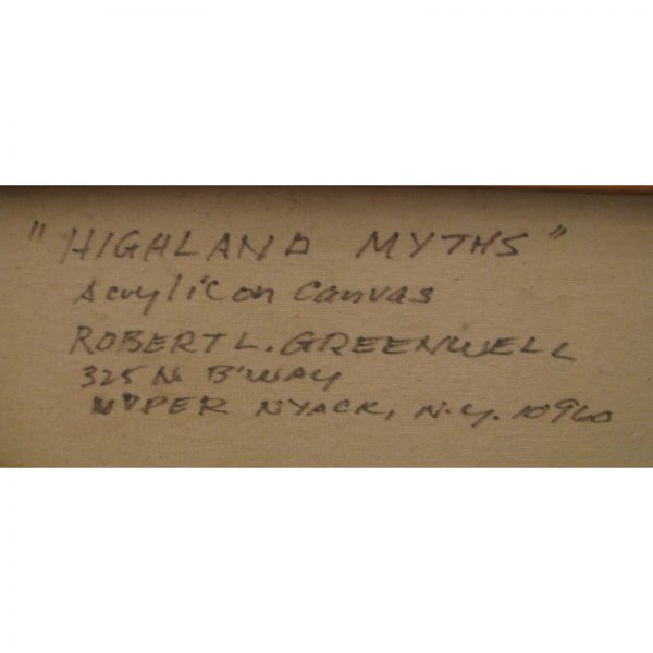 1970s Vintage Robert L. Greenwell "Highland Myths" Spiritualist Painting
