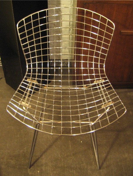 Bertoia Chrome Side Chairs by Knoll 1983