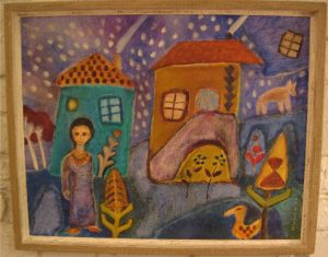 Framed Outsider Art Paintings from the 1960s