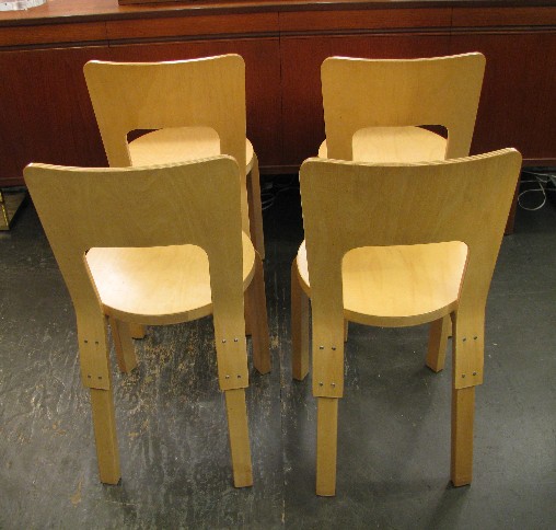 Alvar Aalto Model 66 Chairs by Artek