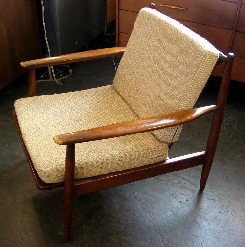 1950's Danish Walnut Club Chair