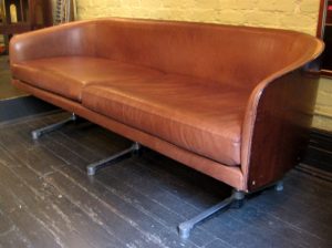1970s Bentwood Case Sofa Attributed to Milo Baughman