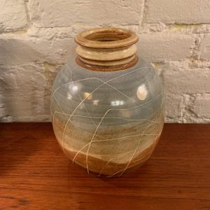 Orb Shaped Studio Vase w/ Collared Top
