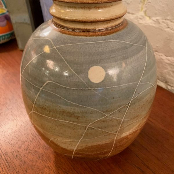 Orb Shaped Studio Vase w/ Collared Top
