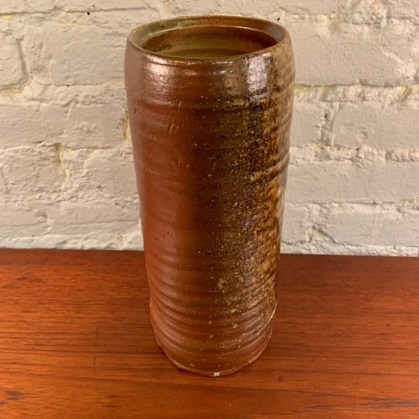 Tall Stoneware Studio Vase
