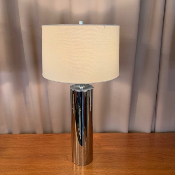 Chrome Tube Lamp attributed to Nessen