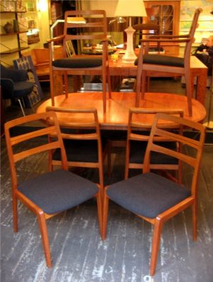 Six Teak Dining Chairs by H.W. Klein Bramin Denmark