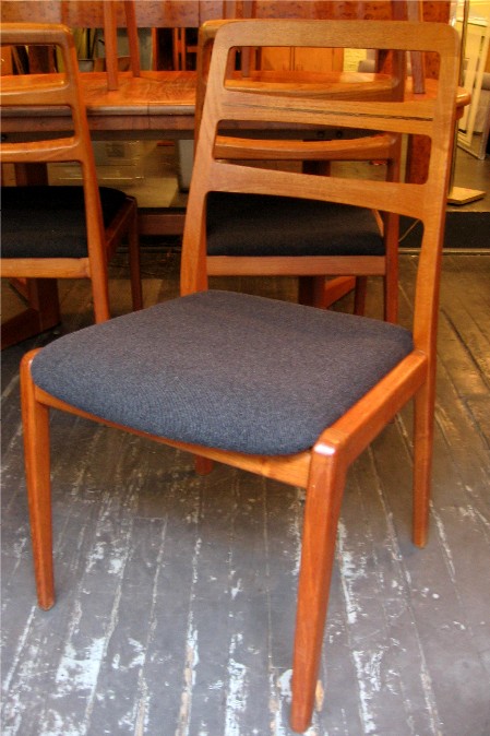 Six Teak Dining Chairs by H.W. Klein Bramin Denmark