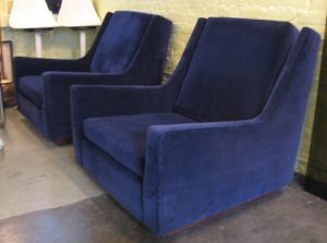 Pair of Blue Lounge Chairs