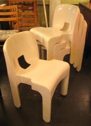 Set of Four Joe Columbo Universale Chairs