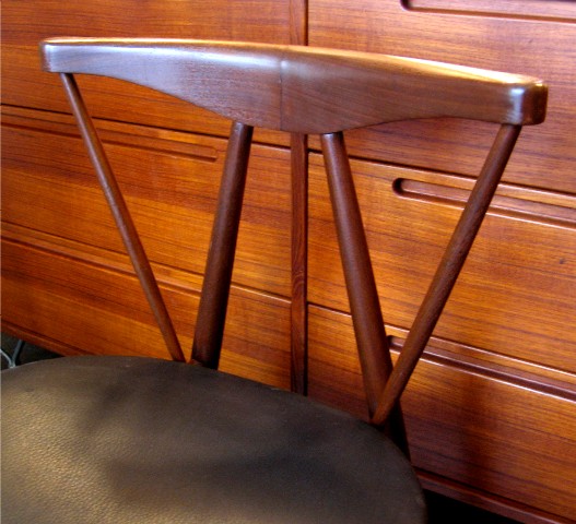 Set of Four Walnut Side Chairs