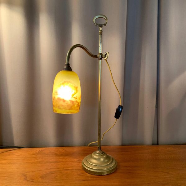 French Deco Table Lamp by Degue