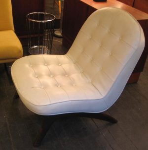 Quilted/Buttoned Slipper Chair attributed to Adrian Pearsall