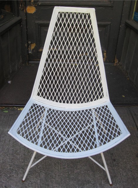 Outdoor Iron Slipper Style Lounge Chair