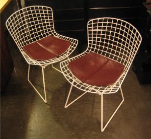 Pair of Bertoia Wire Side Chairs by Knoll