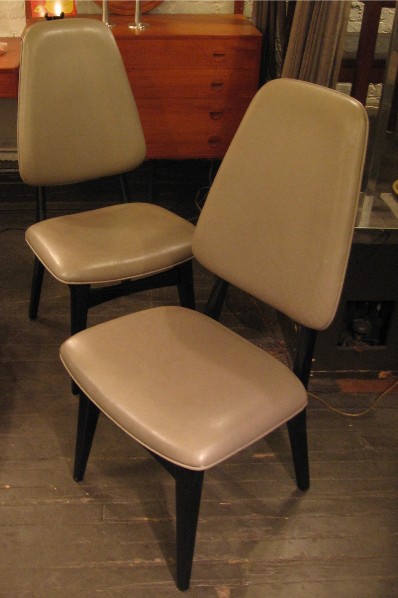 Pair of High Back Norwegian Dining Chairs