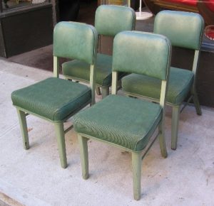 Set of Four Steelcase Tanker Side Chairs