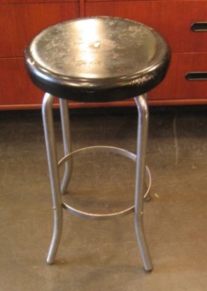 Metal Stool from the 1950s by Howell