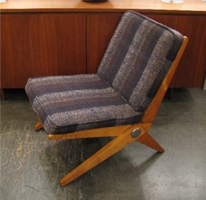 Pierre Jeanneret Scissor Chair for Knoll International 1957