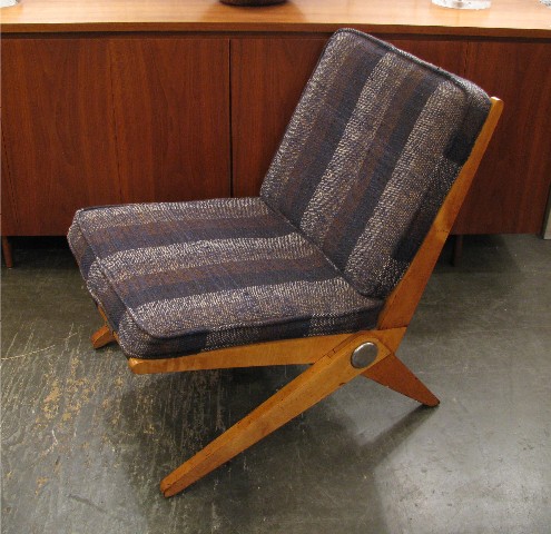 Pierre Jeanneret Scissor Chair for Knoll International 1957