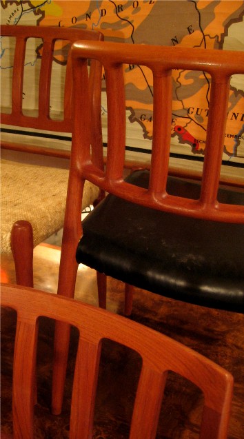 Set of 4 J.L. Moller Teak Chairs