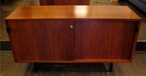 Florence Knoll Four Foot Walnut Credenza
