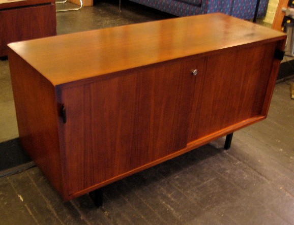 Florence Knoll Four Foot Walnut Credenza