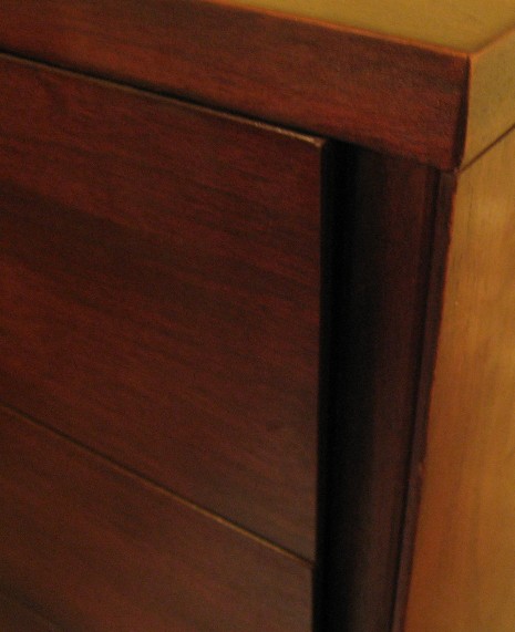 Five Drawer Tall Walnut Dresser