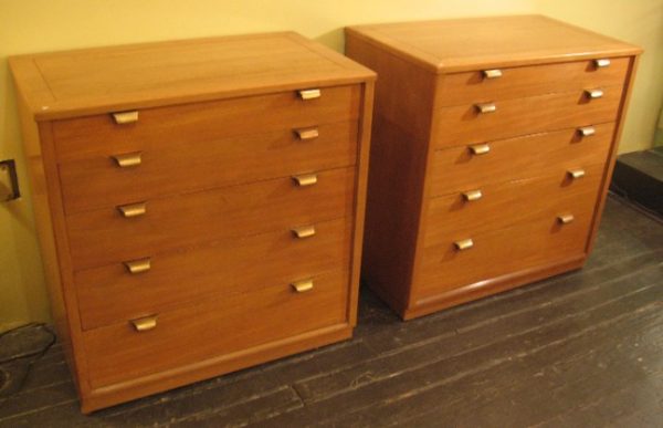 Edward Wormley Precedent Five Drawer Dressers for Drexel