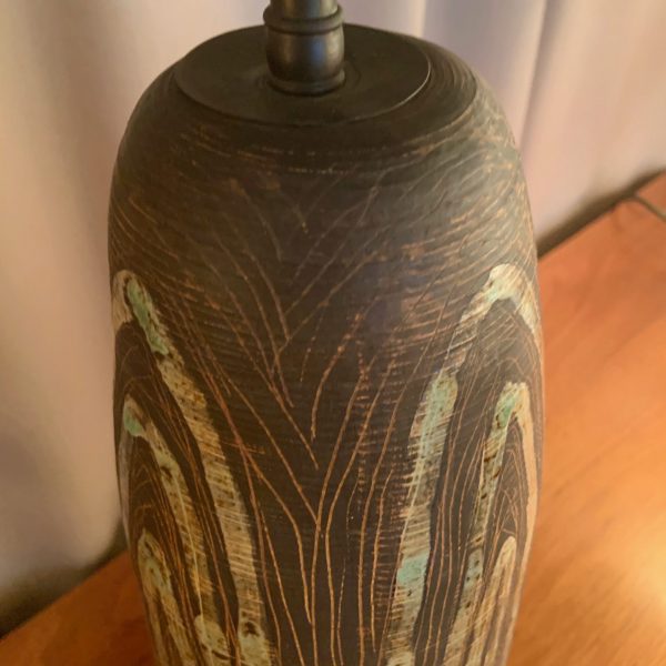 1950's Studio Pottery Ceramic Lamp
