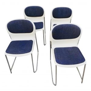 Gerd Lange Stacking Chairs for Swing Set of 4