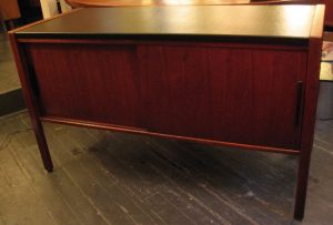 Jens Risom Faux Leather Topped Credenza