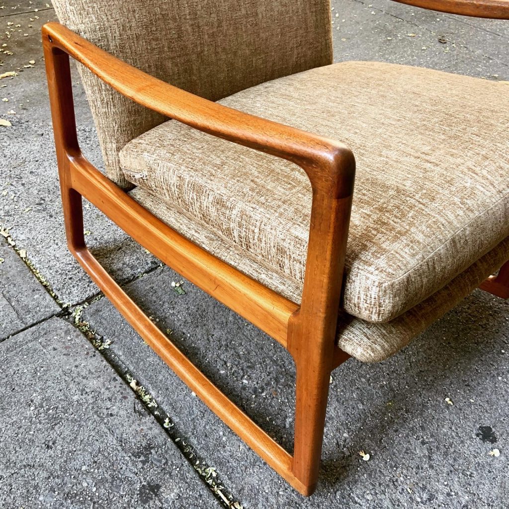 Danish Teak High Back Rocking Chair by Ole Wanscher – Mid-Century ...