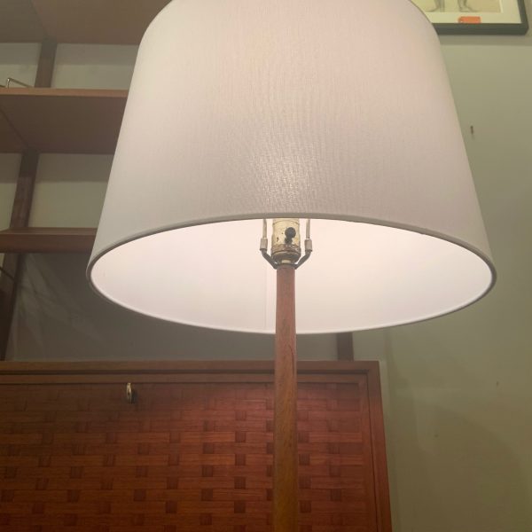 Tapered Teak Floor Lamp from Sweden
