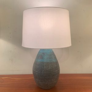 Large Ribbed Table Lamp by Gertrude Rieschke of Greenwich House