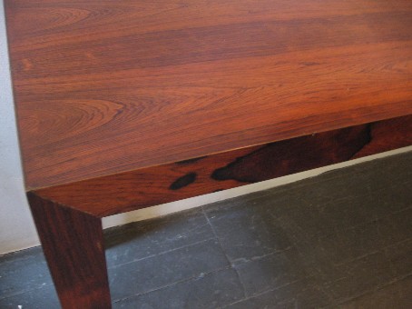 Brazilian Rosewood Parsons Style Console Table