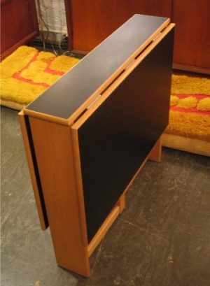 Beech and Formica Gate Leg Table from Sweden