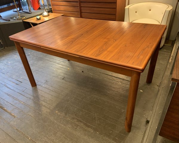Teak Draw Leaf Extension Dining Table from Denmark