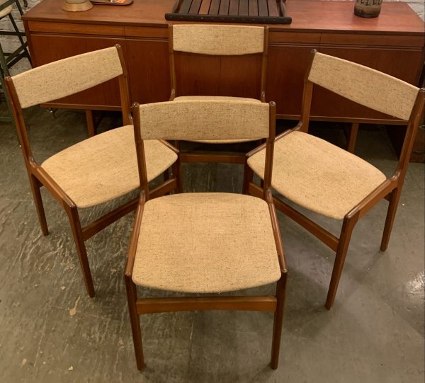Set of Four Teak Dining Chairs by Johannes Andersen