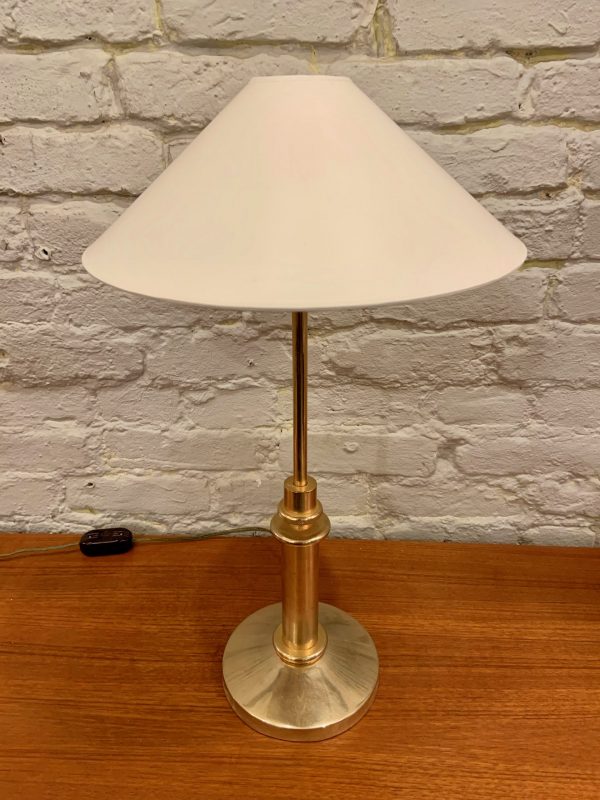 Small Brass Telescoping Table Lamp