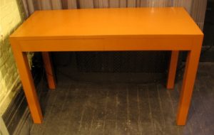Two Drawer Parsons Style Writing Table