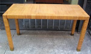 Caned Parsons Console/Writing Table