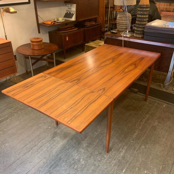 Teak Draw Leaf Extension Dining Table From Denmark