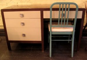Simmons Painted Metal Desk with Chair