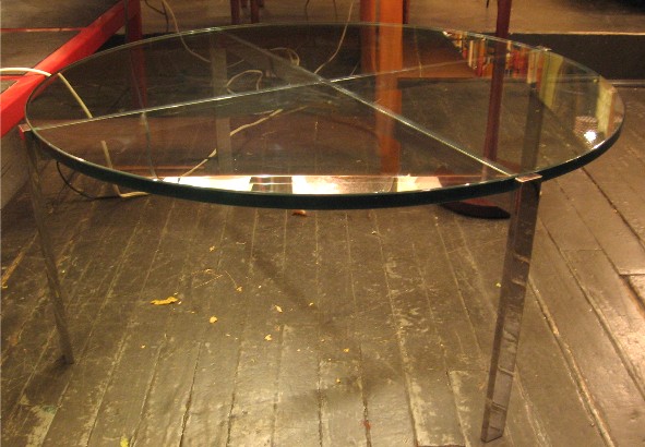 Polished Stainless Steel Coffee Table