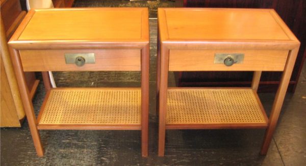 Pair of Bedside Tables attr. to Michael Taylor for Baker