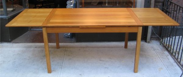 Teak Draw Leaf Extension Table from Denmark